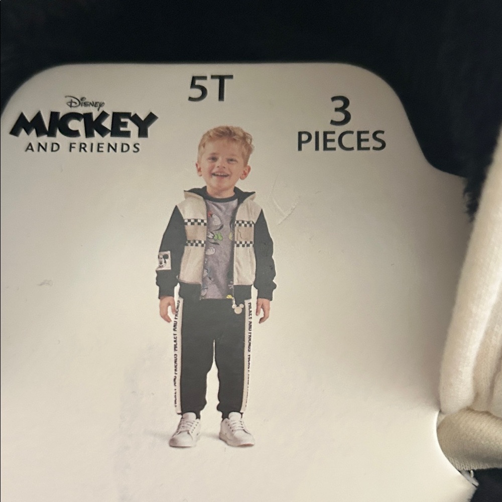 Disney Black and Cream Kids Set with Mickey - Picture 2 of 6